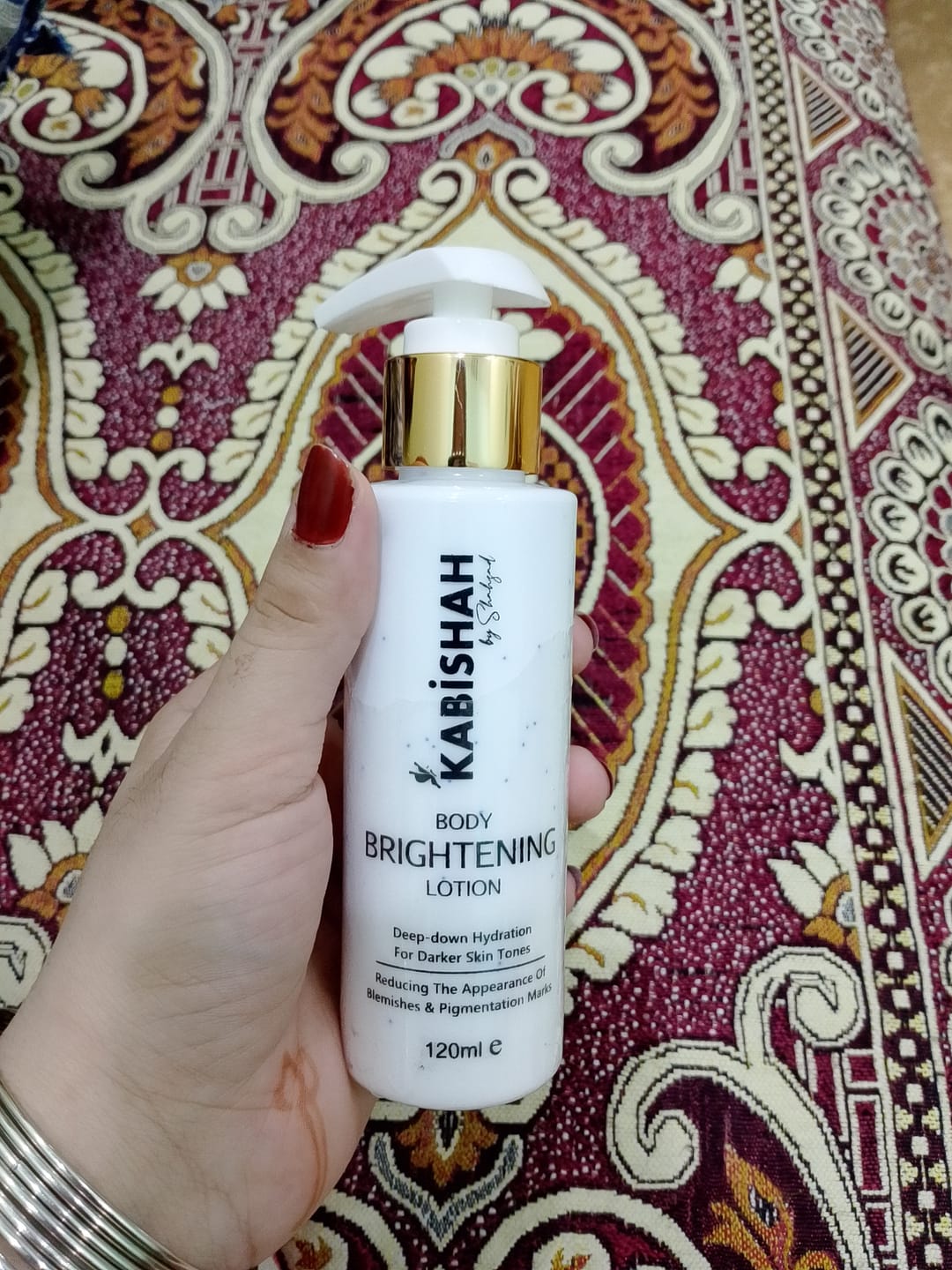 Customer photo review of DazzleSkin Body Hydrating Lotion Double Pack
