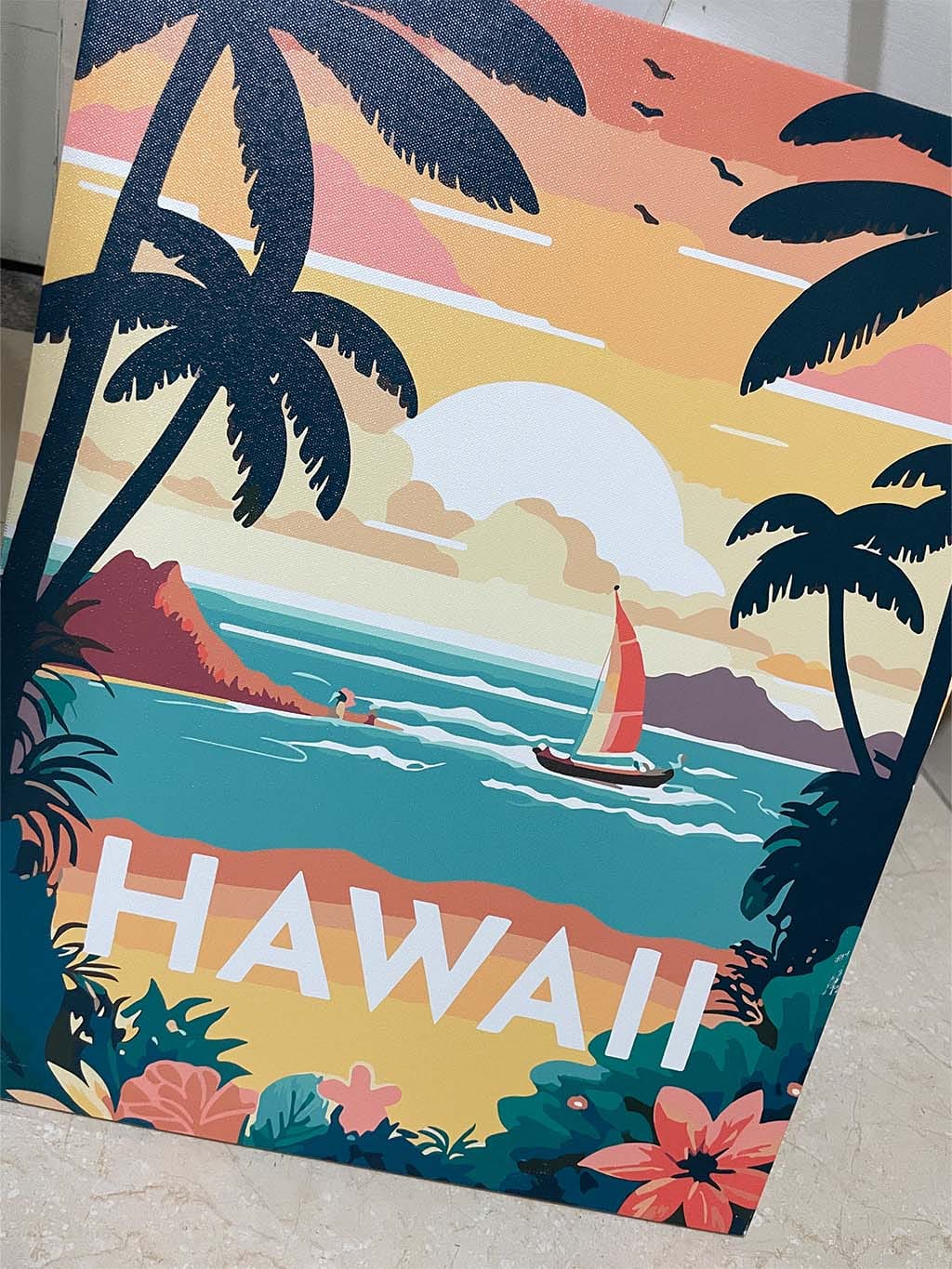 Customer photo review of Affiche Vintage Hawaii