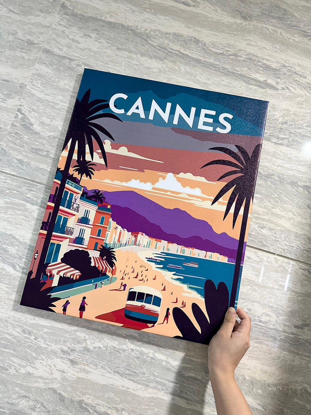 Customer photo review of Affiche Vintage Cannes
