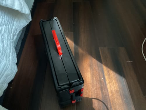 Customer photo review of Hasbro Beyblade X Clash & Carry Beystadium