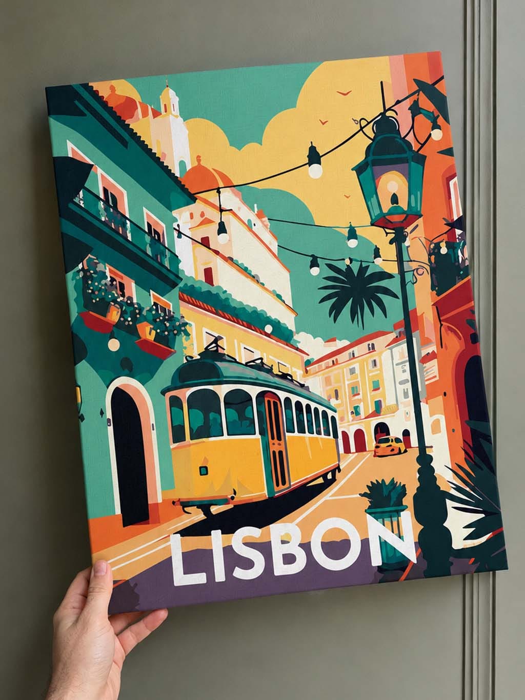 Customer photo review of Affiche Vintage Lisbonne
