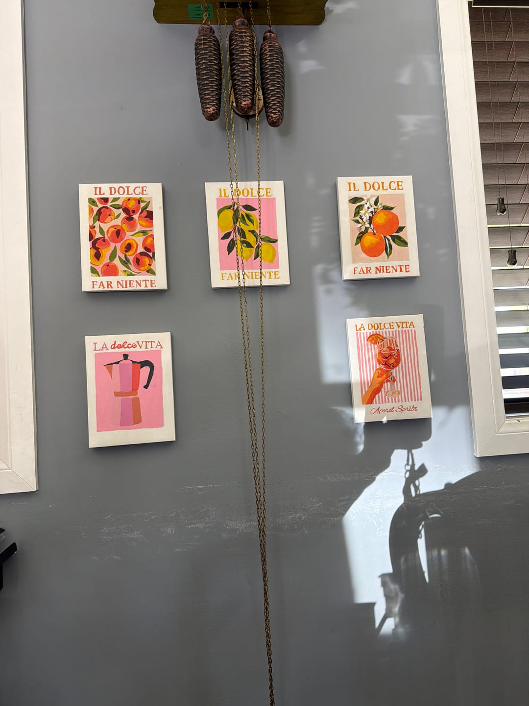 Customer photo review of 6 Mini Paintings - Italian ''Dolce Vita'' Set