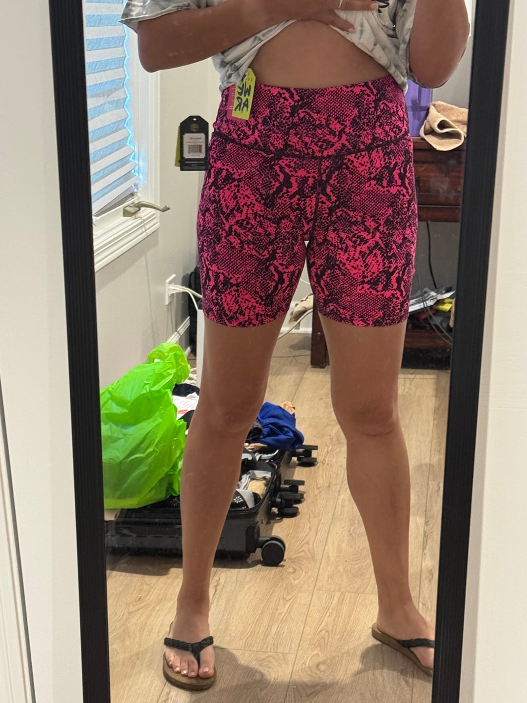 Customer photo review of Rock 'n' Roll High Waisted Biker Shorts