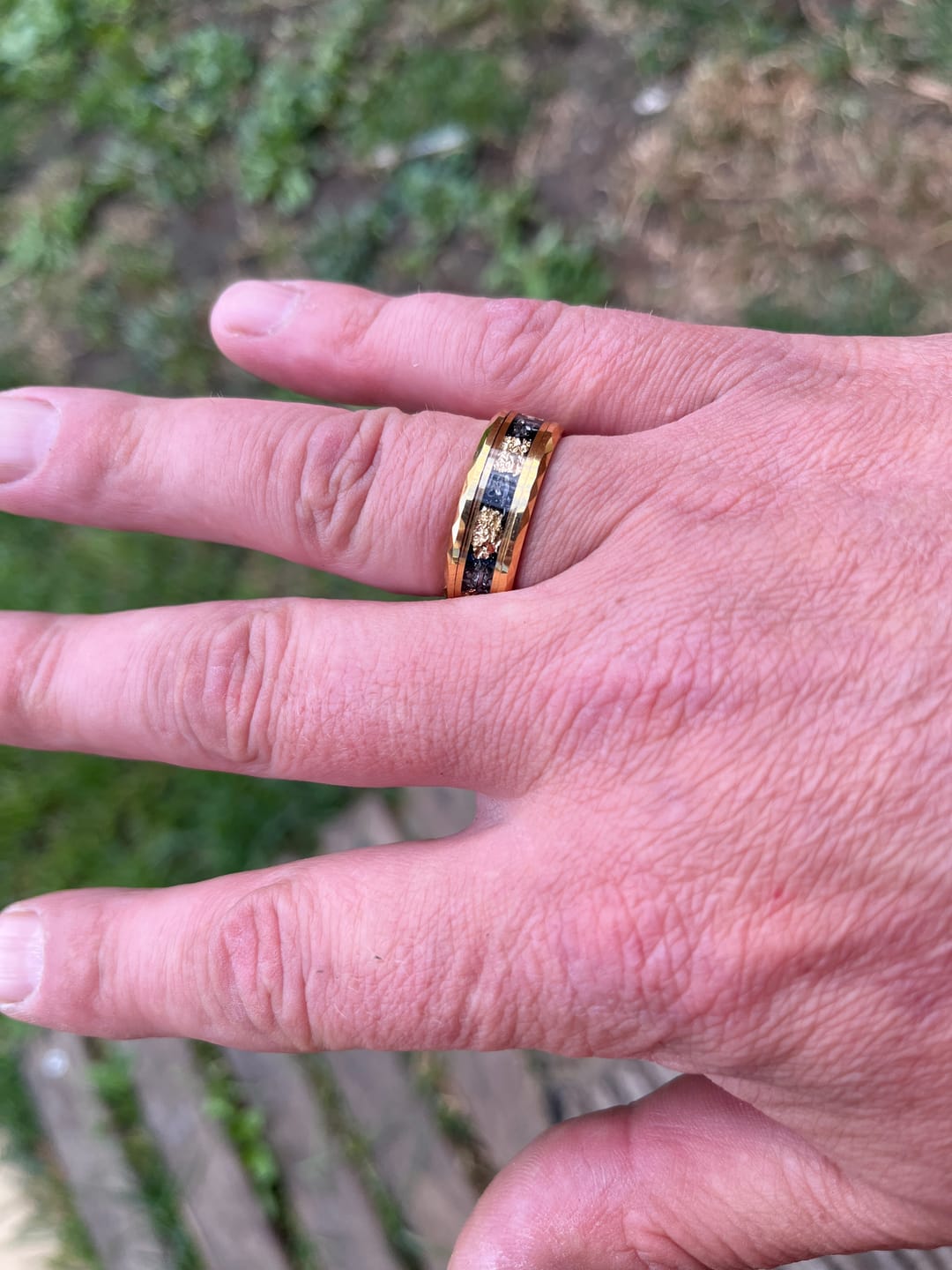 Customer photo review of Golden Flake Wonder Ring Set