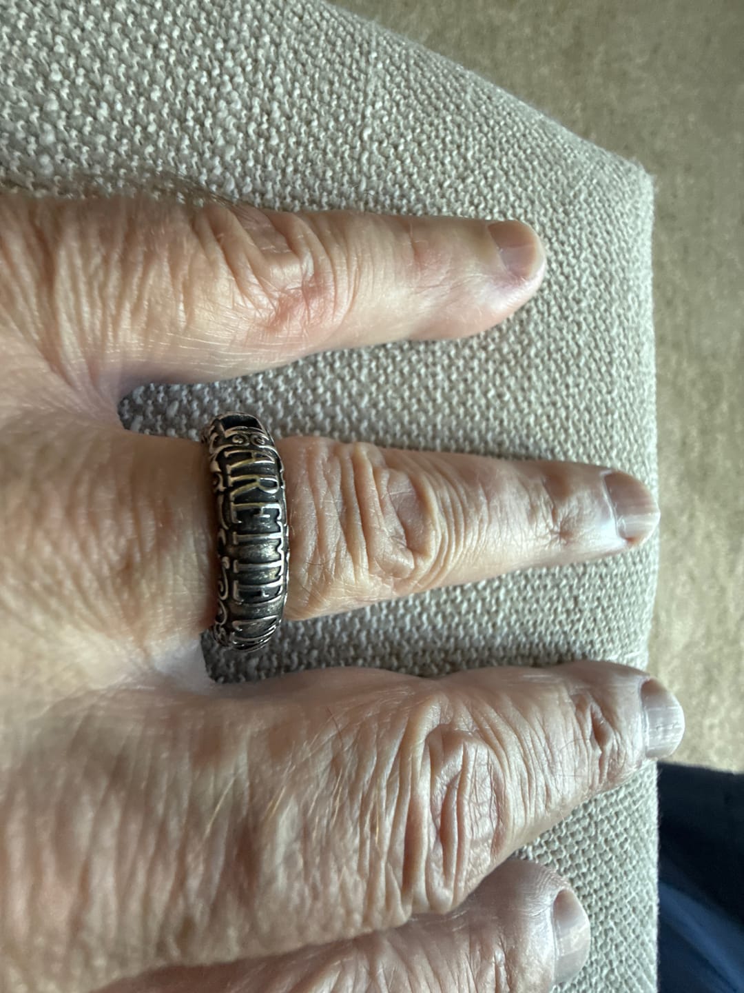 Customer photo review of UPGRADED CATACOMBS RING