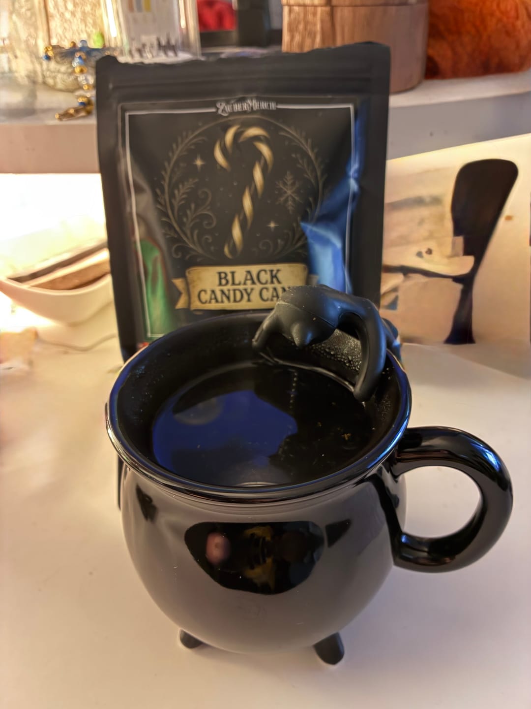 Customer photo review of Schwarze Kessel Tasse