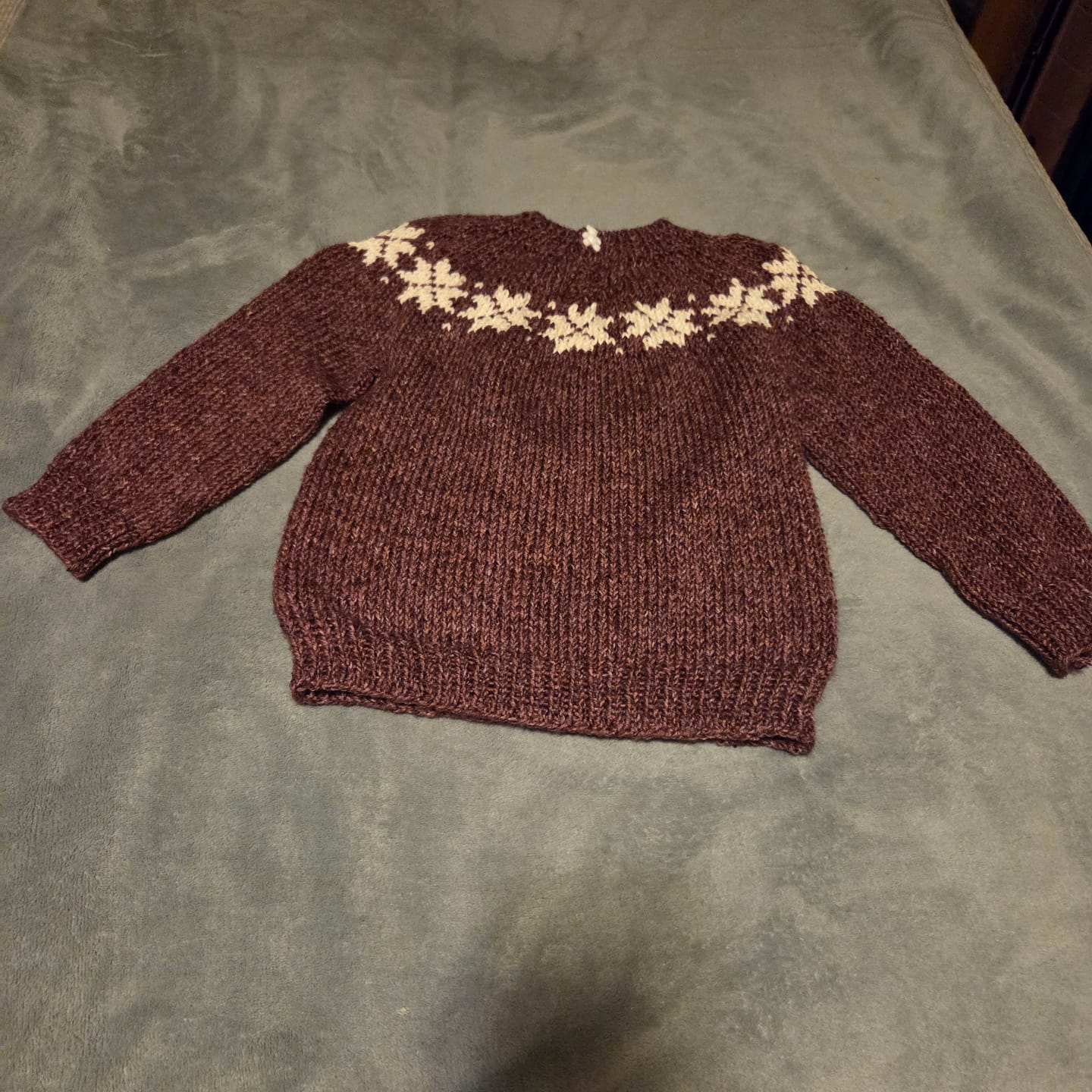 Customer photo review of Clase con Patrón Sweater Nieve | Infantil