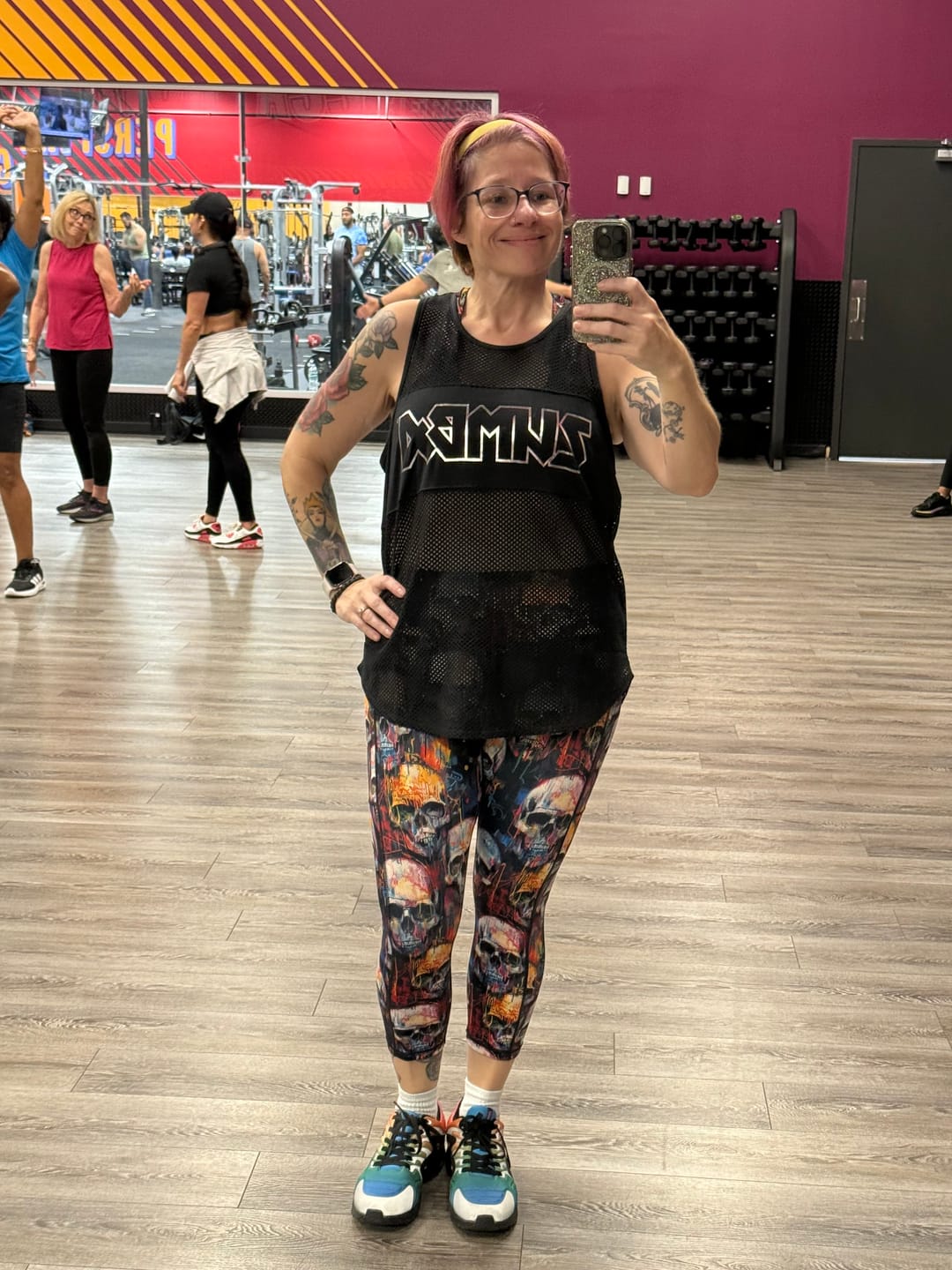 Customer photo review of Rock 'n' Roll Mesh Tank