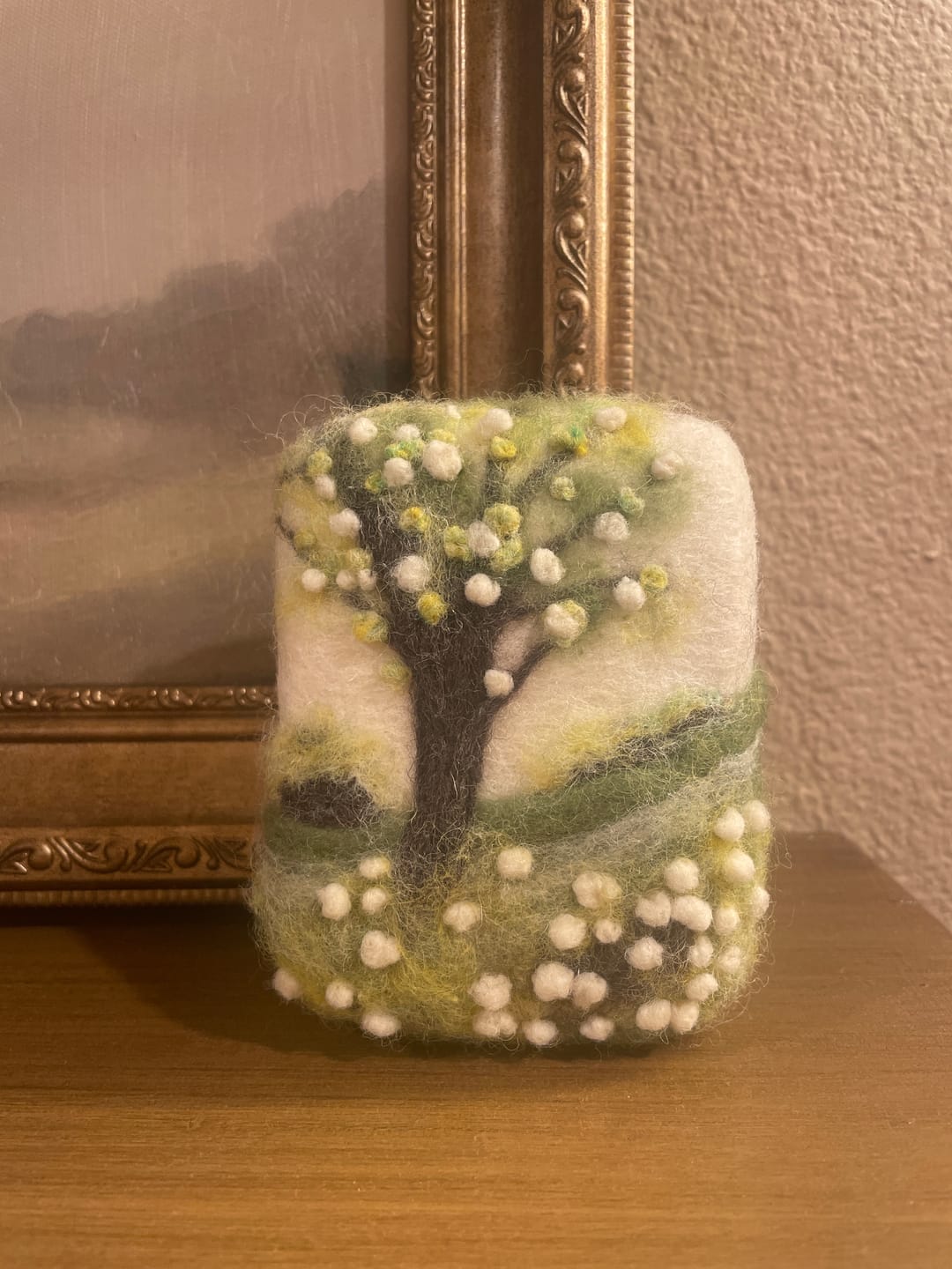Customer photo review of Spring Blooms Mini Needle Felting Kit