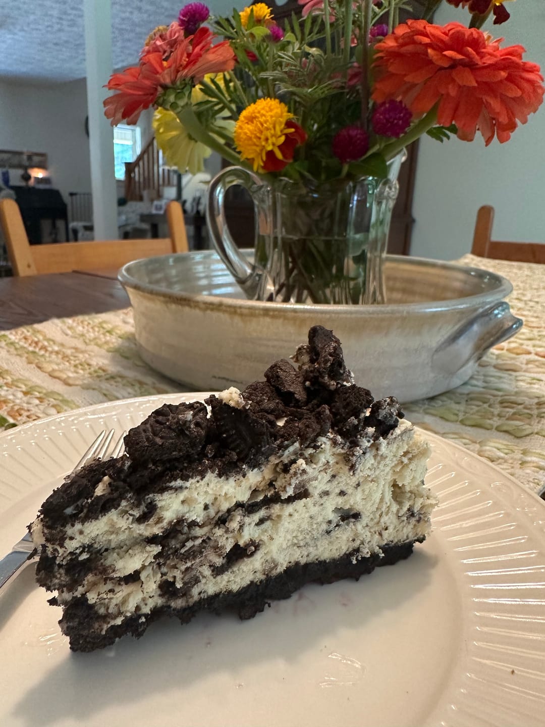 Customer photo review of Oreo Cheesecake
