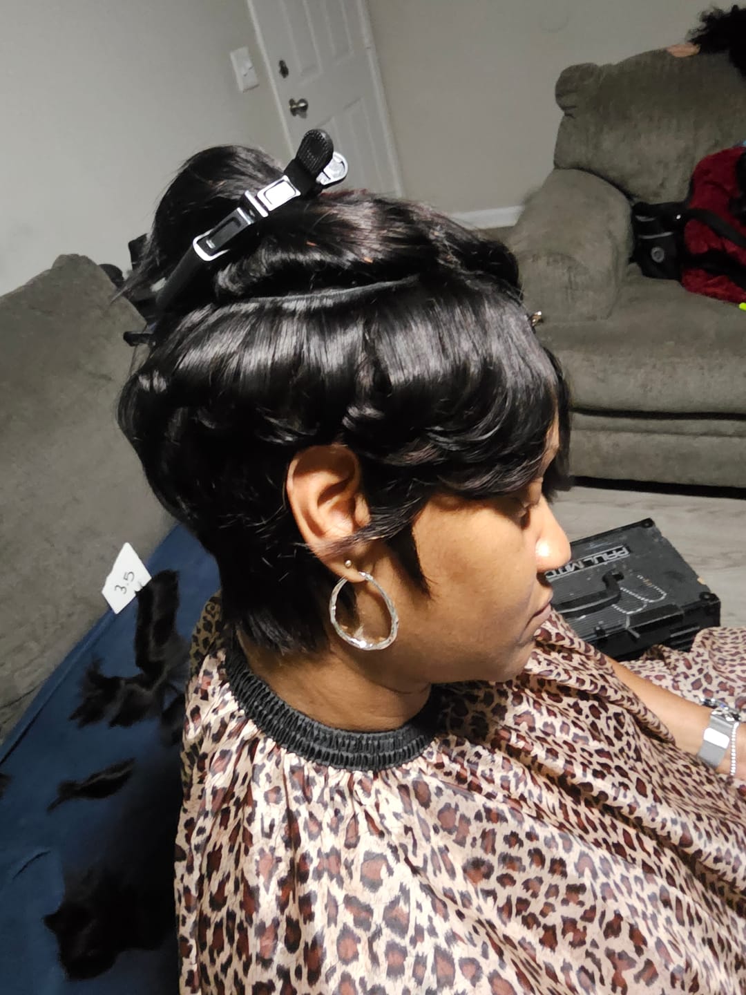Customer photo review of Sensationnel Empire 100% Human Hair Weave - 28 PCS