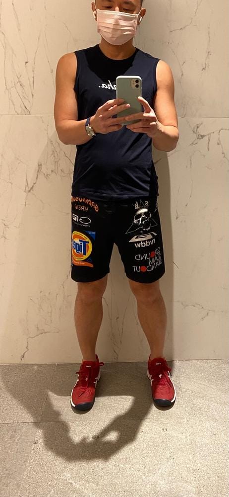 Customer photo review of RVDDW Fight Shorts