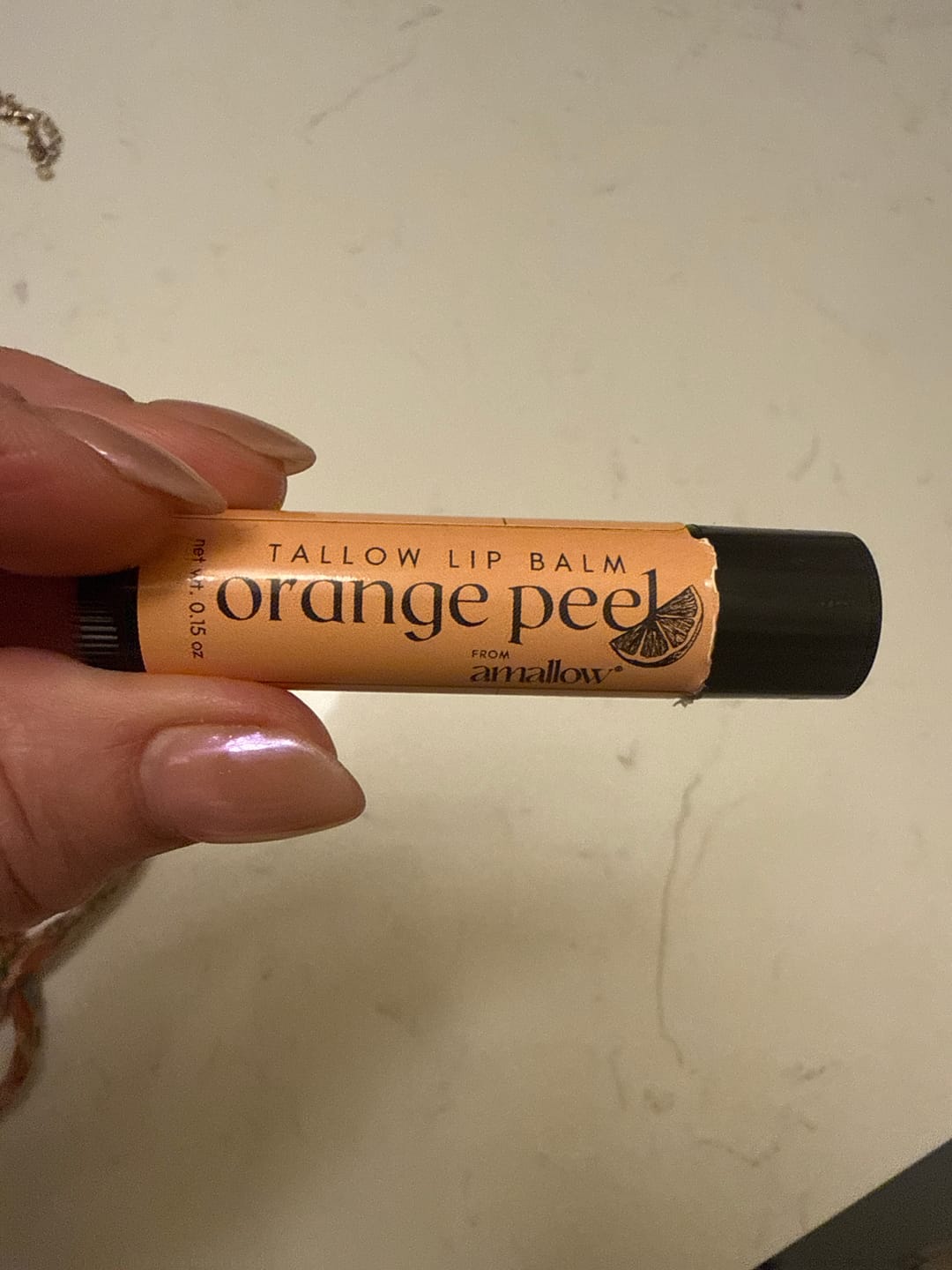 Customer photo review of Tallow Lip Balm
