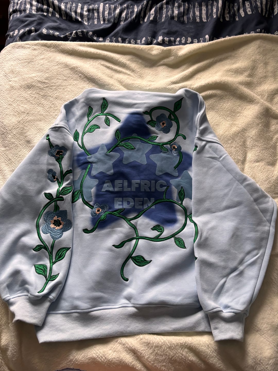 Customer photo review of Aelfric Eden Star Rhinestone Floral Hoodie