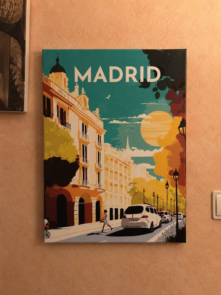 Customer photo review of Affiche Vintage Madrid