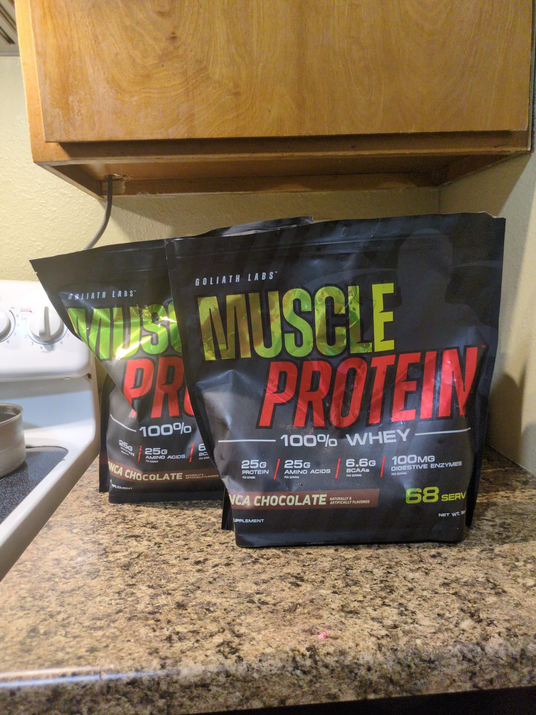 Customer photo review of 100% Whey Protein Powder