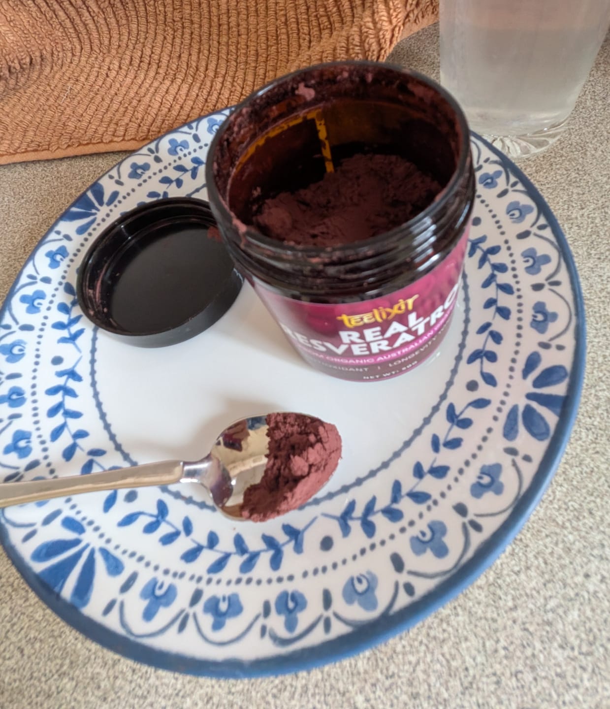 Customer photo review of Teelixir Organic Resveratrol