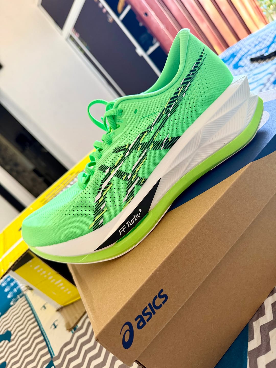 Customer photo review of Asics Sonicblast Hombre Vital Green