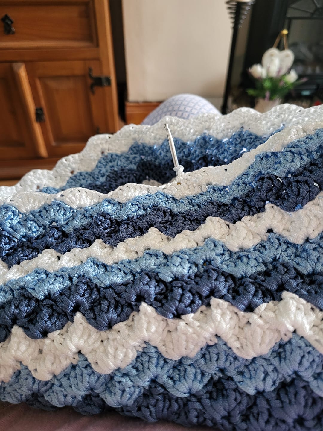Customer photo review of Seabreaze Wave Tote Crochet Kit