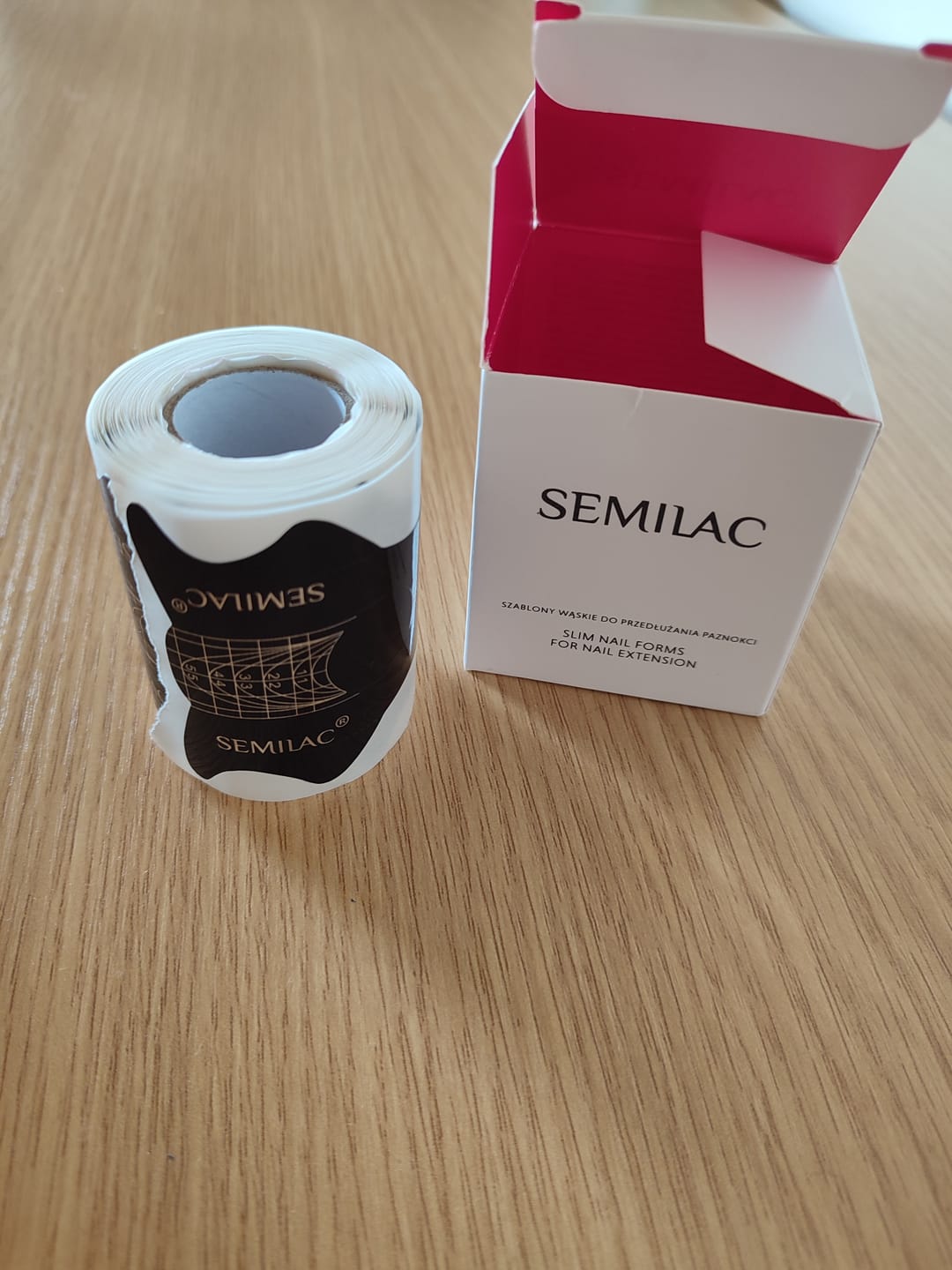 Customer photo review of Semilac Shaper Slim Nail Forms 100 pcs For Gel Extension