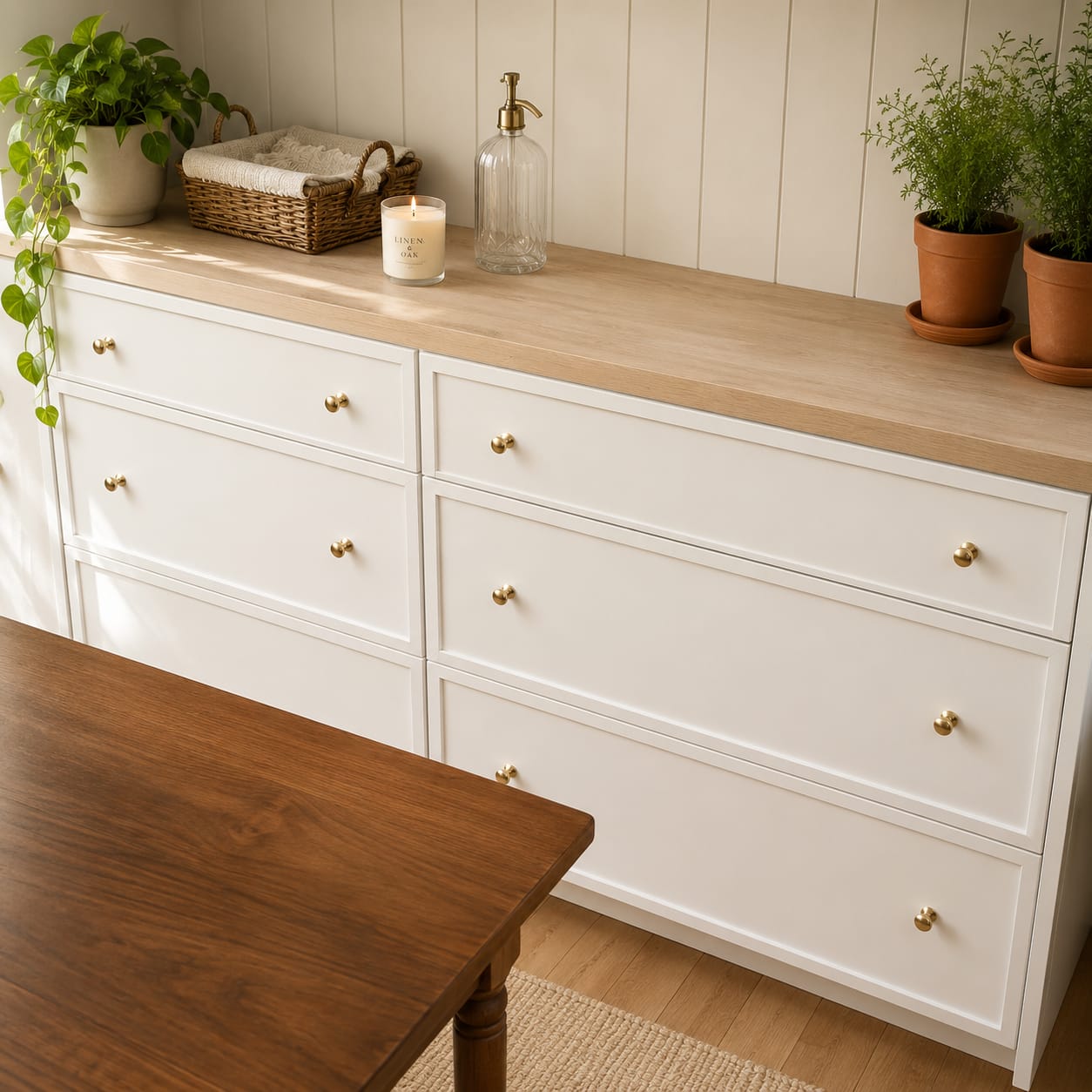 Customer photo review of Brass Ball Knob - Unlacquered Polished Brass