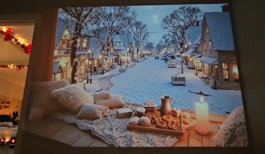 Customer photo review of BookGlow™ - Smart Projector