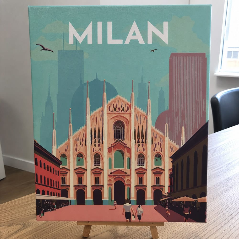 Customer photo review of Affiche Vintage Milan