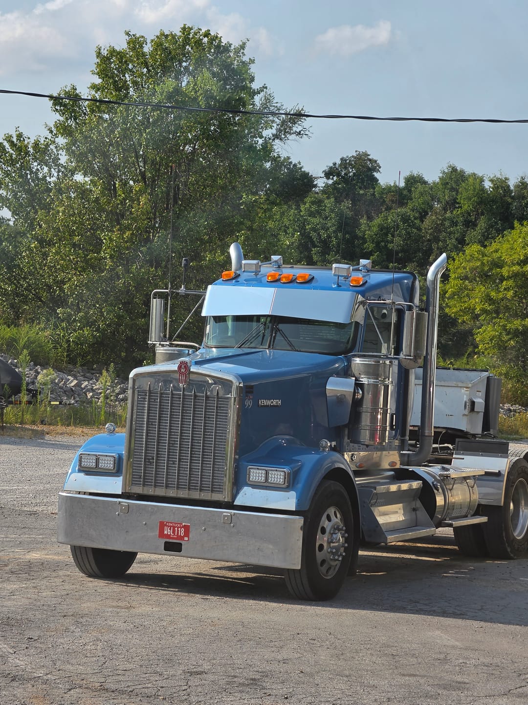 Customer photo review of Rollin Low "Left Lane" 14 guage Kenworth Visor 13x11" Bowtie- #2026