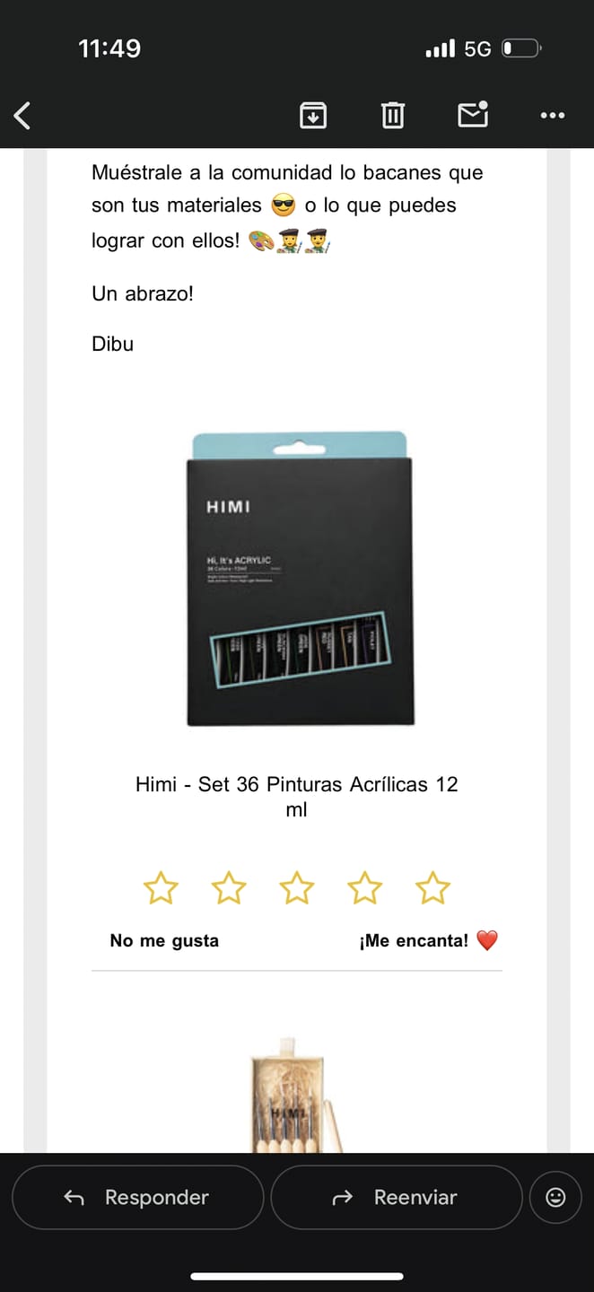 Customer photo review of Himi - Set 36 Pinturas Acrílicas 12 ml