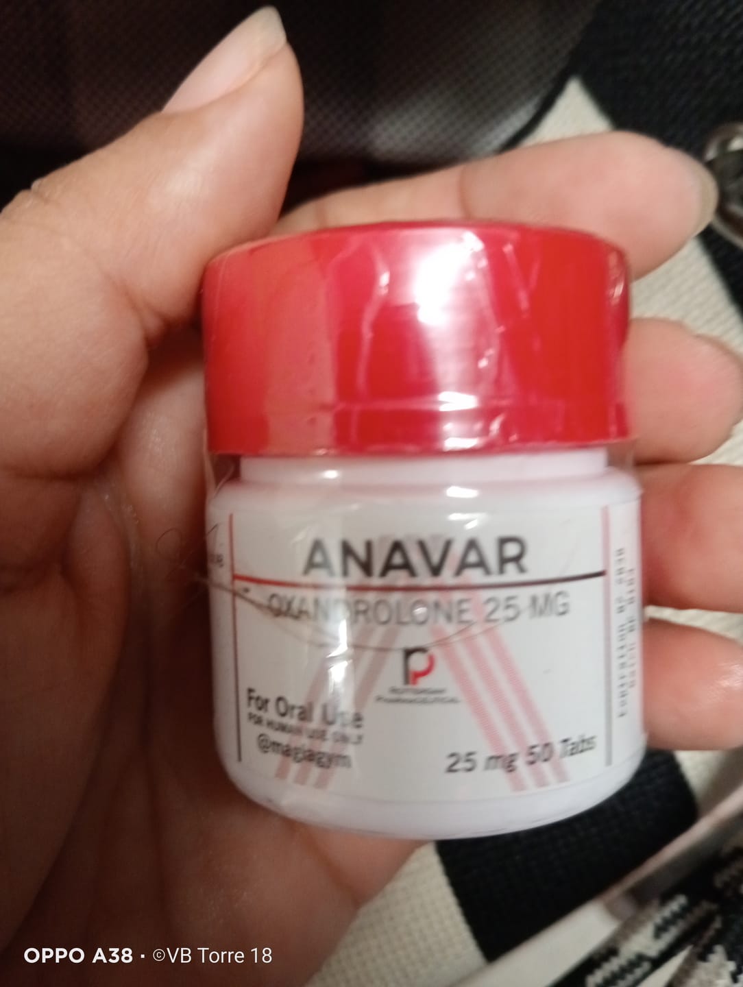 Customer photo review of ANAVAR | Oxandrolona (Anavar) 25mg 50 tabs