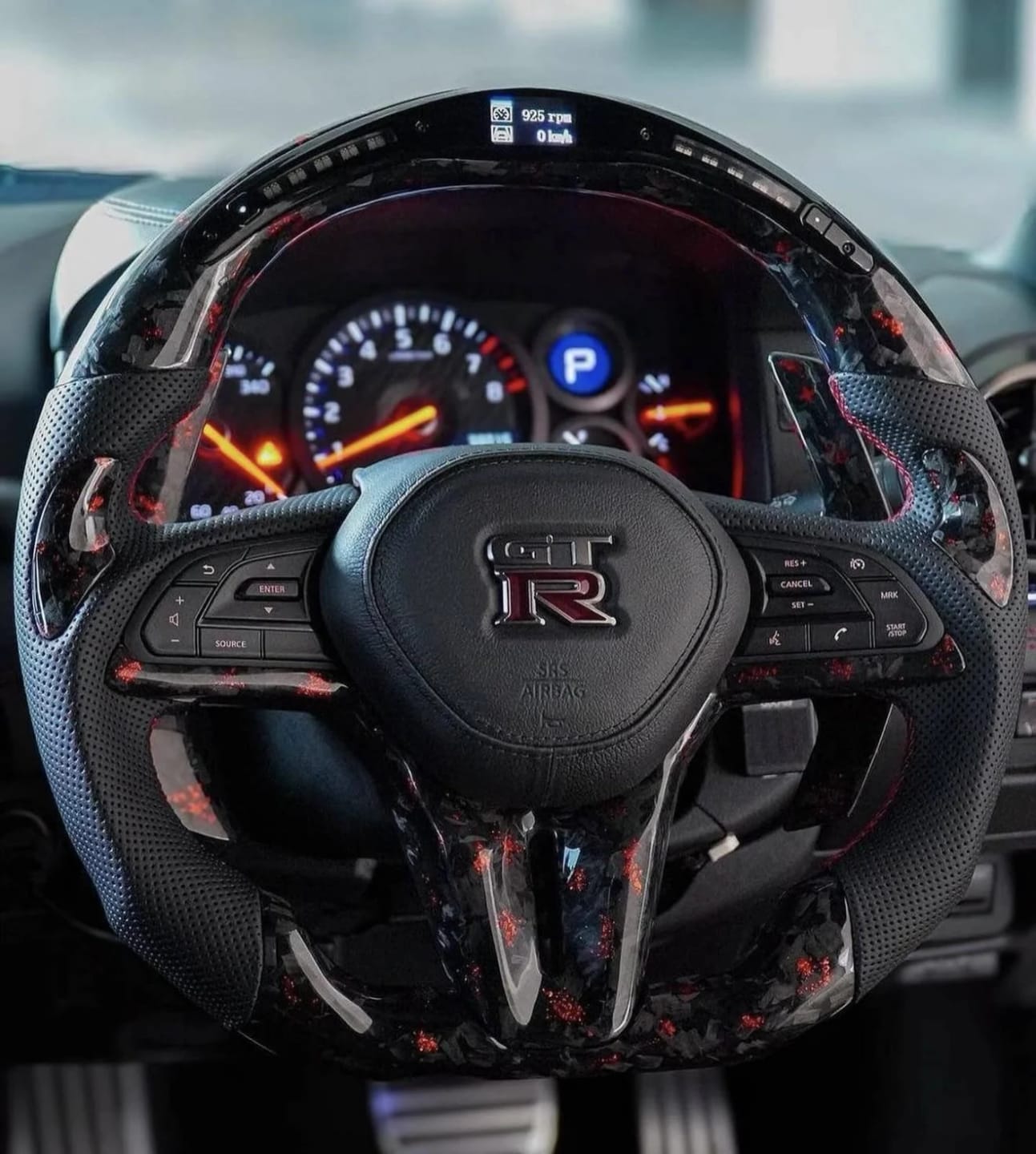 Customer photo review of 2010-2014 S197 Ford Mustang Steering Wheel (Button surround trims not included)