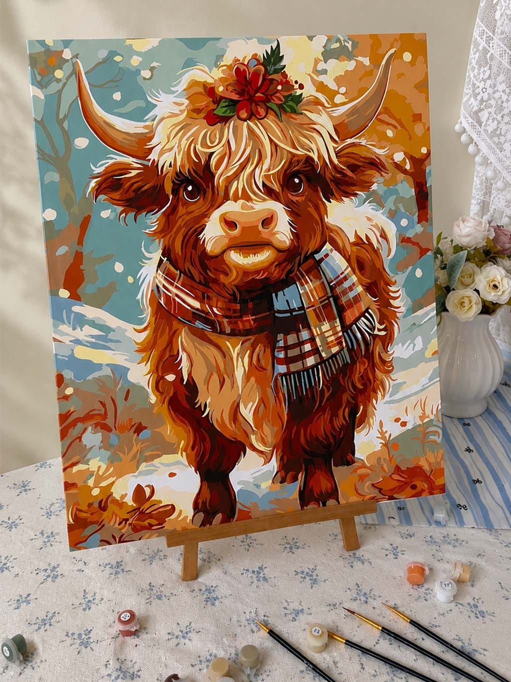 Customer photo review of Vache Highland charme d’automne