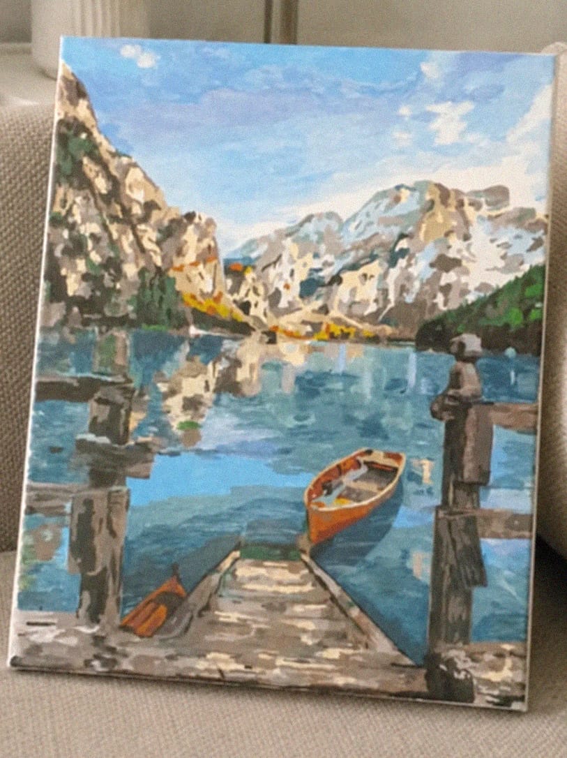 Customer photo review of Barque sur un Lac de Montagne