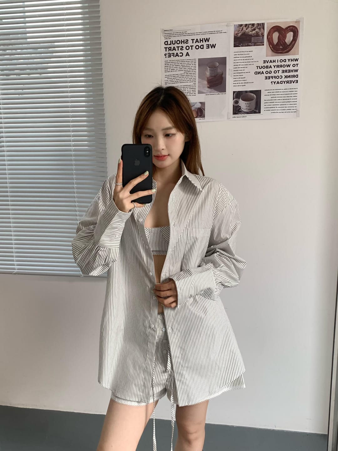 Customer photo review of ROVENTE Striped Cotton Three-Piece Lounge Set