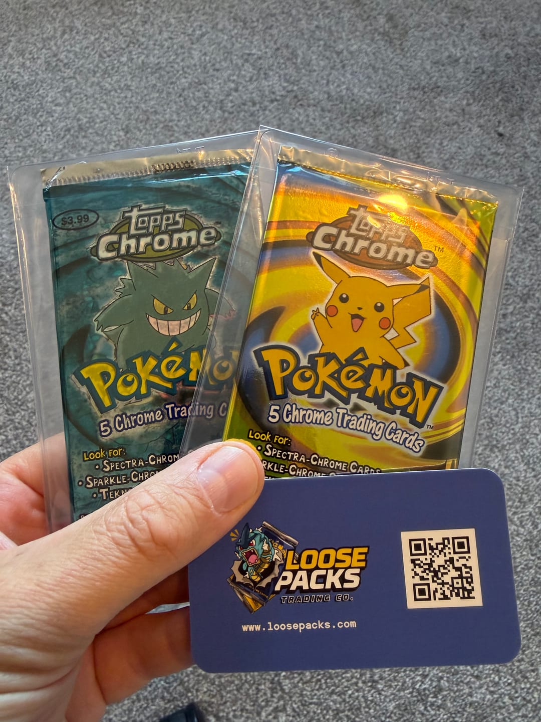Customer photo review of Topps Chrome Series 1 Booster Pack