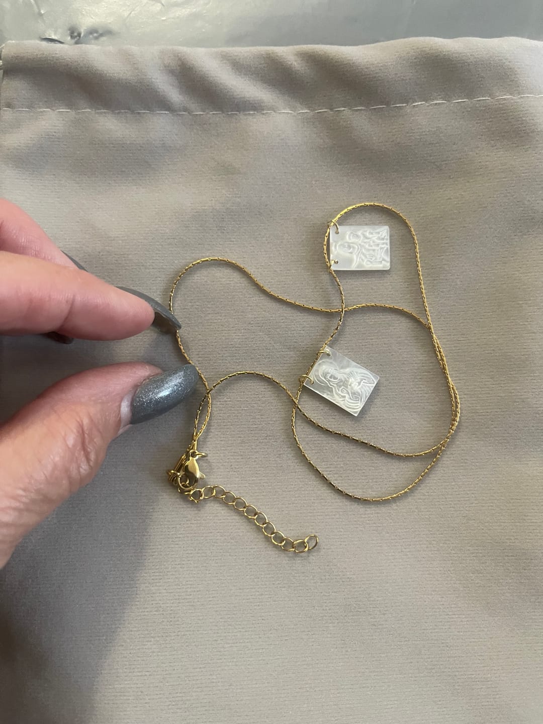 Customer photo review of The Scapular Necklace