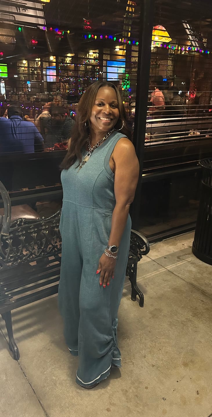 Customer photo review of Cucumber melon adjustable romper