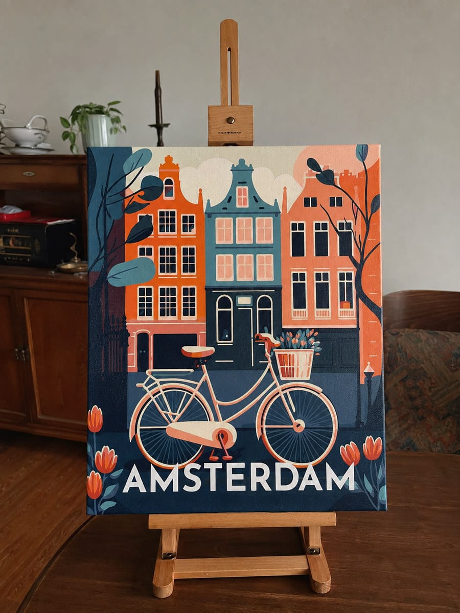 Customer photo review of Affiche Vintage Amsterdam