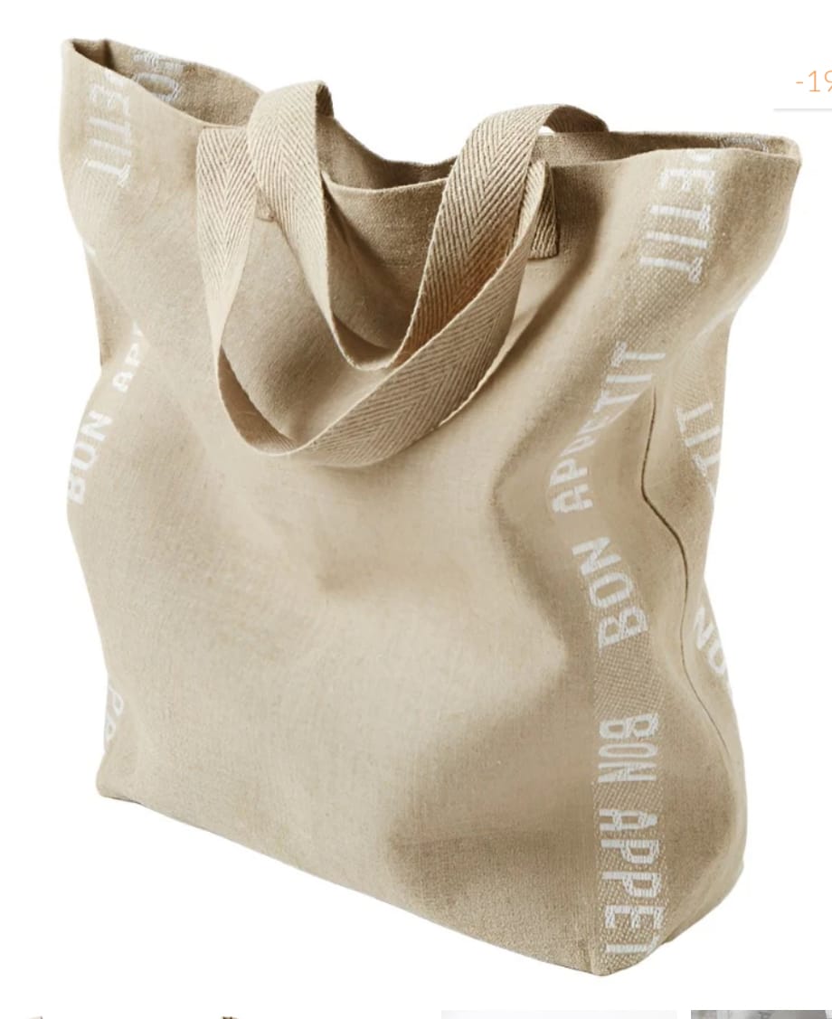 Customer photo review of CHARVET ÉDITIONS Bon Appetit Linen Bag