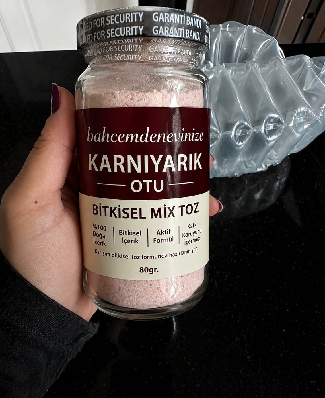 Customer photo review of KARNIYARIK OTU TOZU