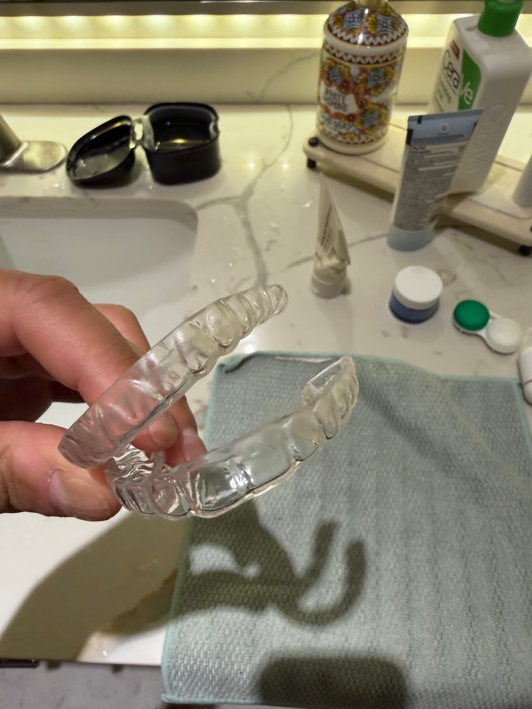 Customer photo review of Custom Clear Removable Retainers