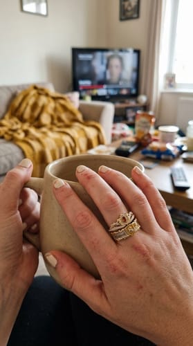 Customer photo review of Anillos del Emblema tu Casa .