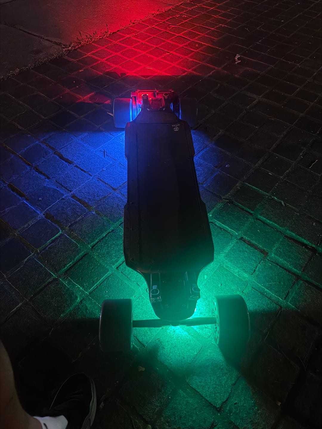 Customer photo review of Shredlights SL-300+ Headlights & SL-R1+ Brake Lights Skateboard Bundle