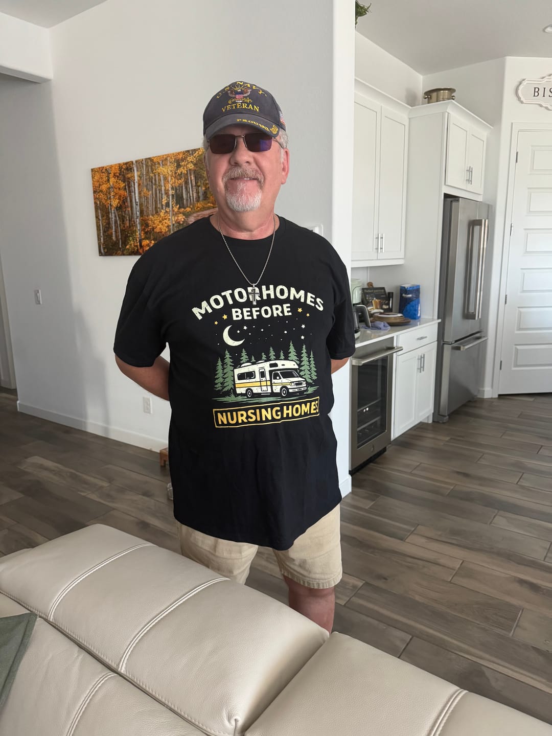Customer photo review of Motorhomes Before Nursing Homes Lightweight T-Shirt