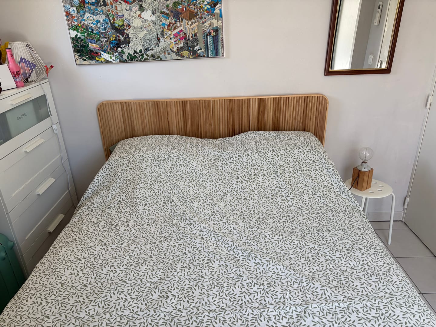 Customer photo review of HORSENS - Tête de lit 160 cm en bois