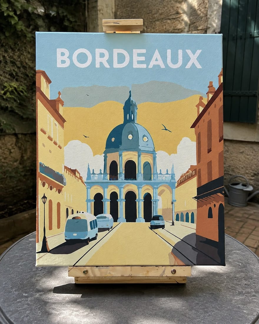 Customer photo review of Affiche Vintage Bordeaux