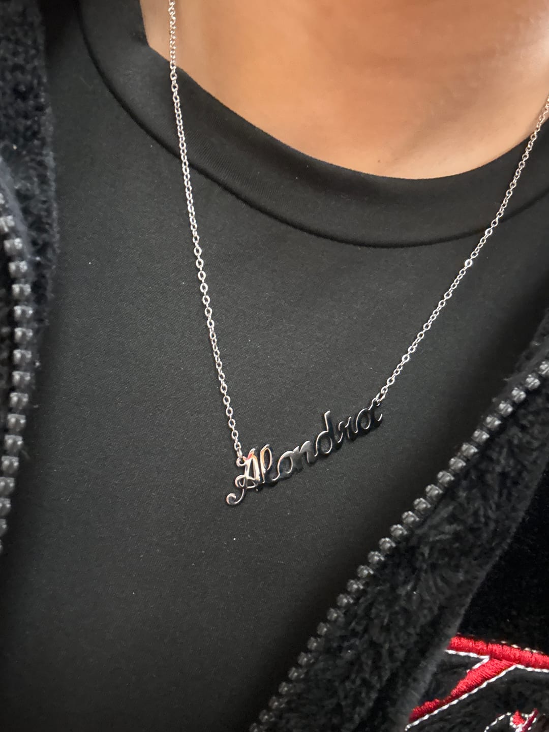 Customer photo review of Custom Name Necklace