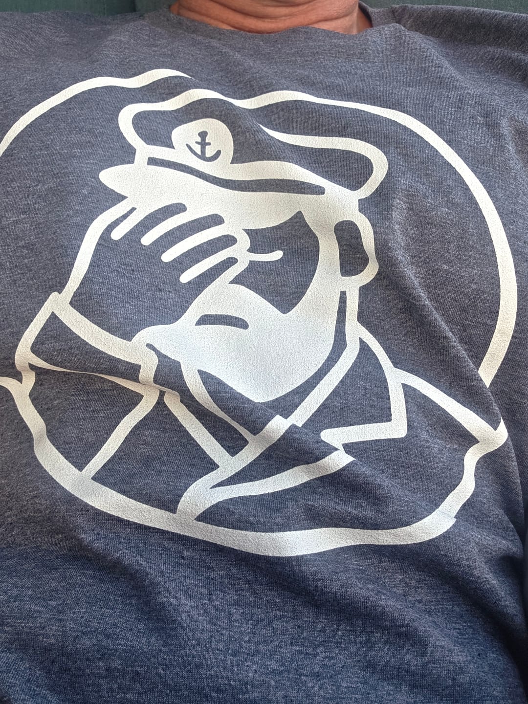Customer photo review of Disappointed Captain T-Shirt