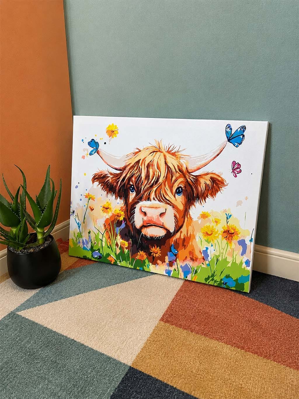 Customer photo review of Portrait printanier vache Highland