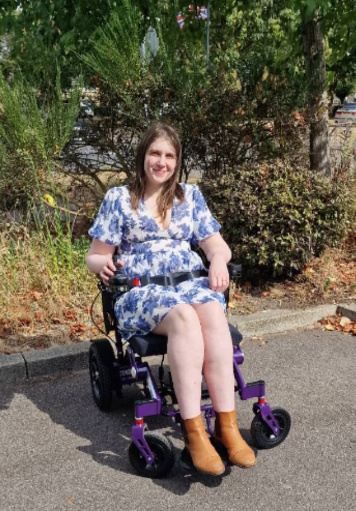 Customer photo review of Freedom Elite ST Lightweight Electric Wheelchair